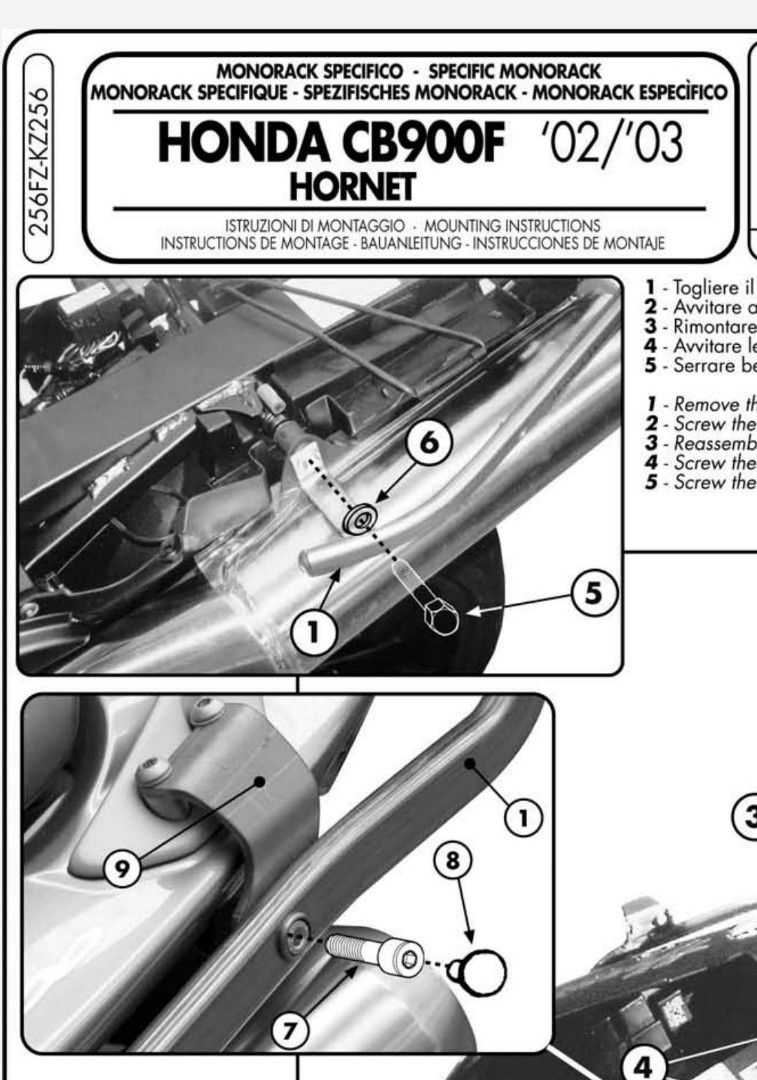Honda CB900f aka hornet 900, Motorcycles, Motorcycle Accessories on ...