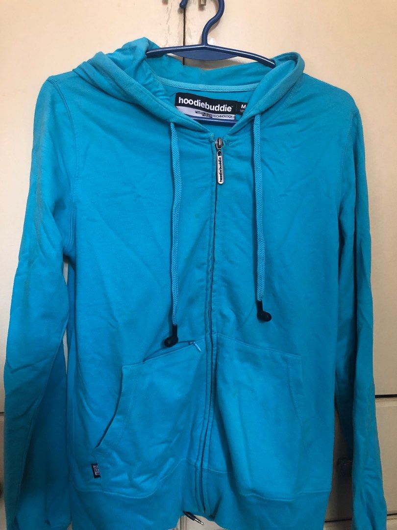 Hoodie with built in earphones Women s Fashion Coats Jackets and Outerwear on Carousell