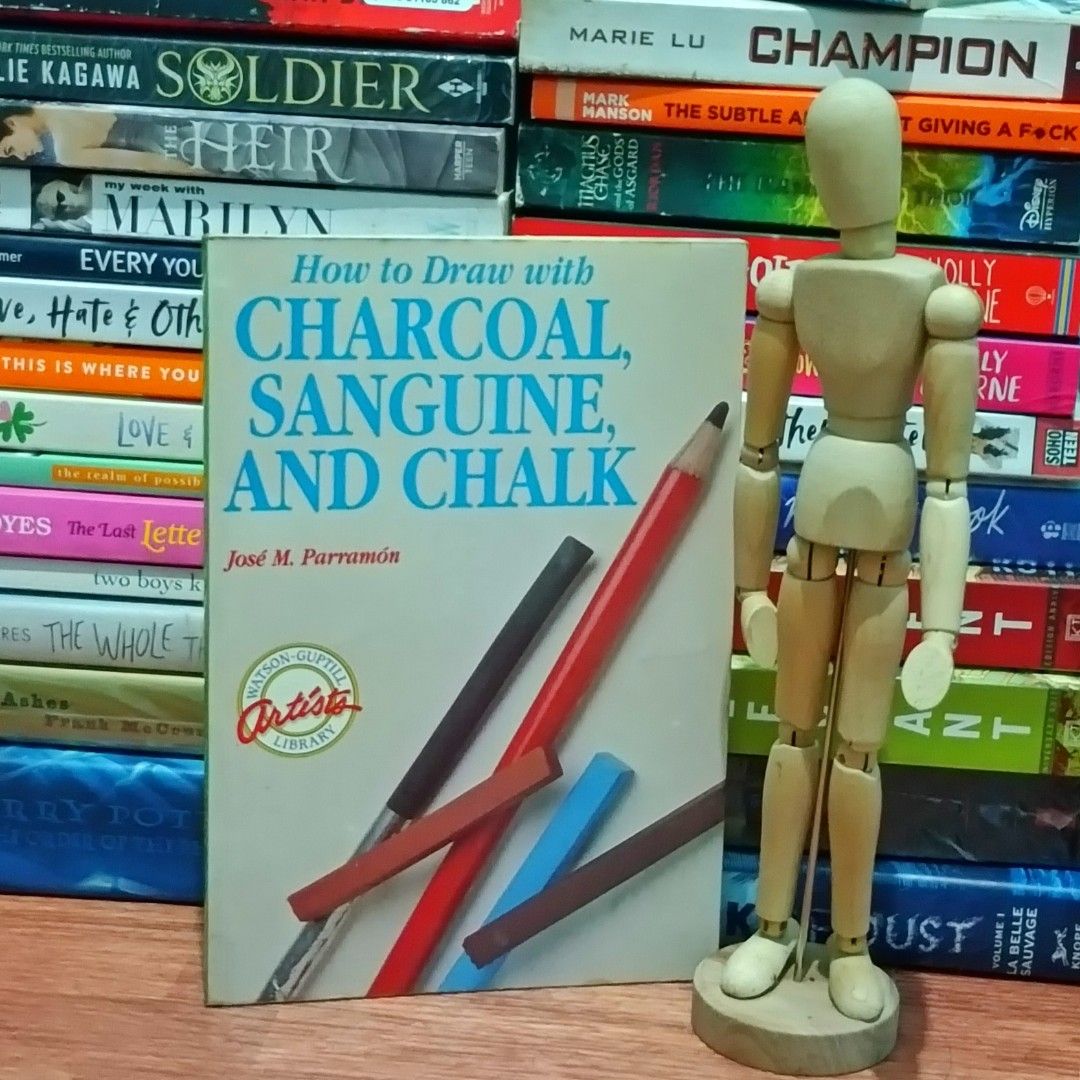How to Draw withCharcoal Sanguine and Chalk (Art Books), Hobbies & Toys