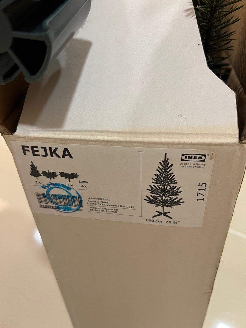 Ikea Fejka artificial christmas tree, Furniture & Home Living, Home