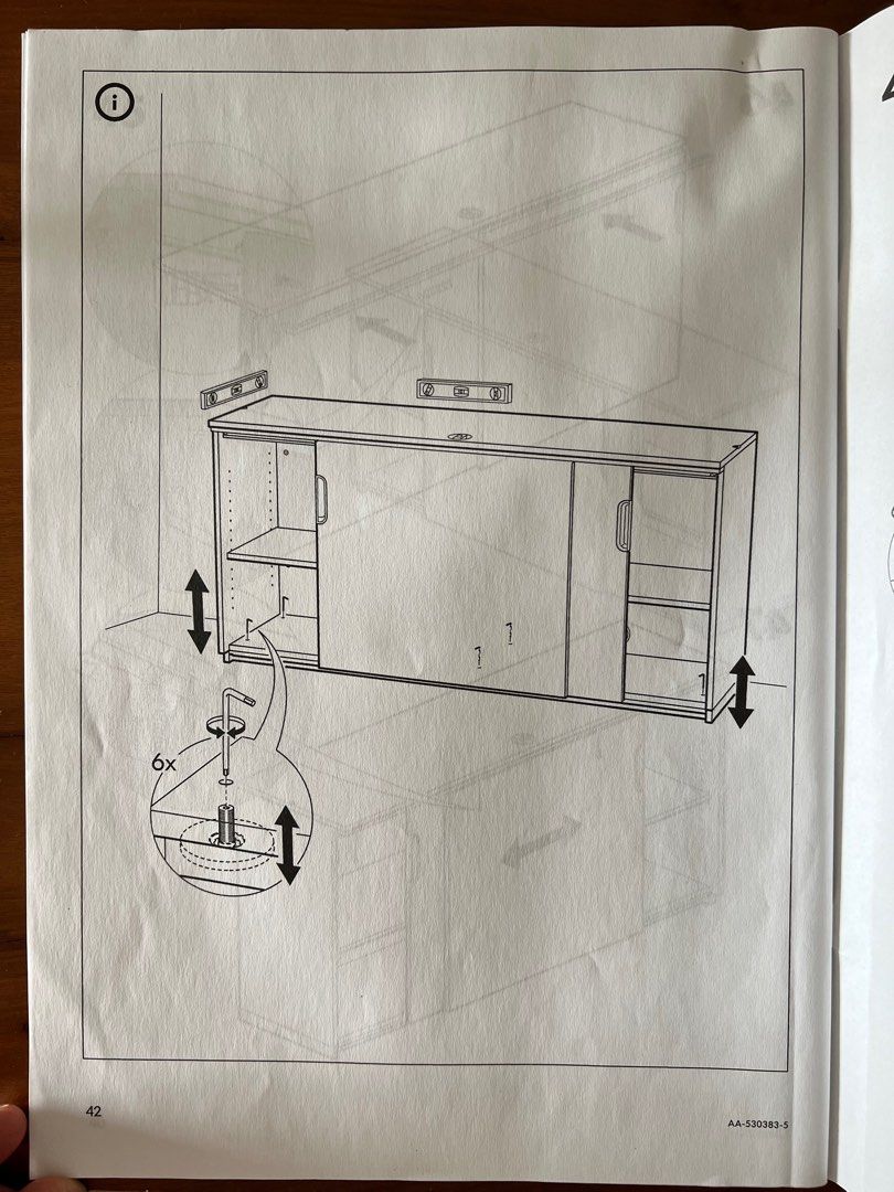 IKEA Galant with sliding doors and lock, Furniture & Home Living, Furniture, Shelves