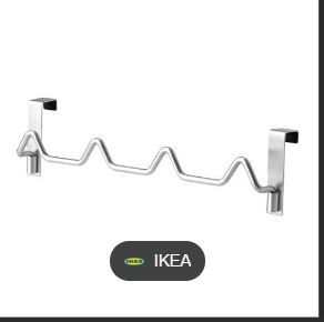 Ikea Klunsa Hanger for cabinet door stainless steel Furniture