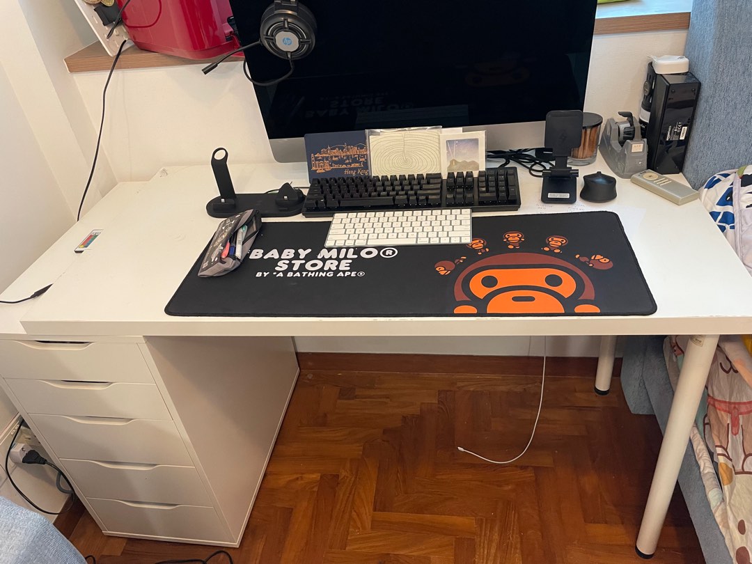 IKEA Study Table + Drawer Set, Furniture & Home Living, Furniture