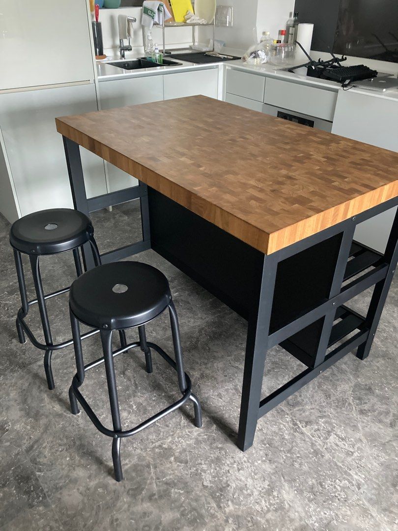 Ikea Vadholma Kitchen Island, Furniture & Home Living, Furniture, Other