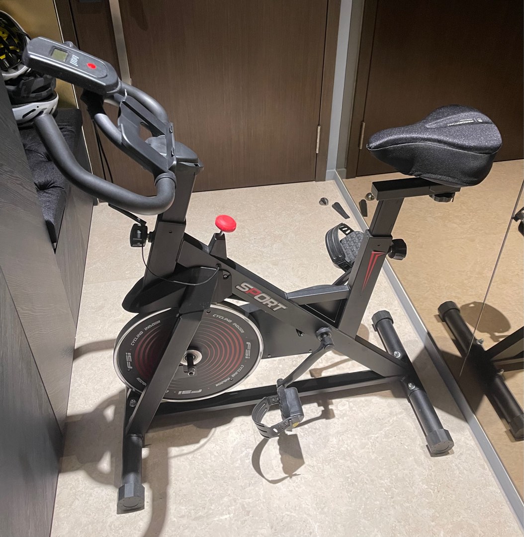 Indoor Stationary Spin Bike, Sports Equipment, Exercise & Fitness
