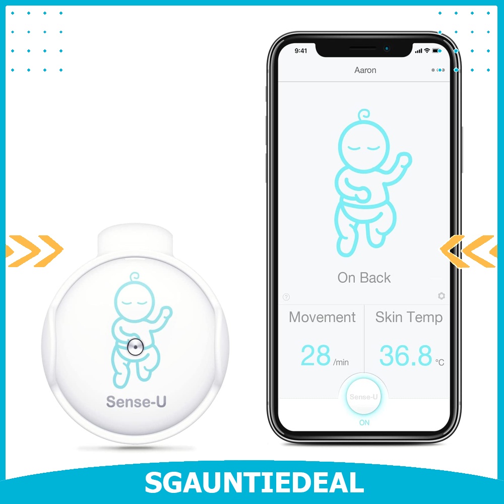 [instock] SenseU Smart Baby Monitor with Movement Temperature Sleep Position Sensors Tracks