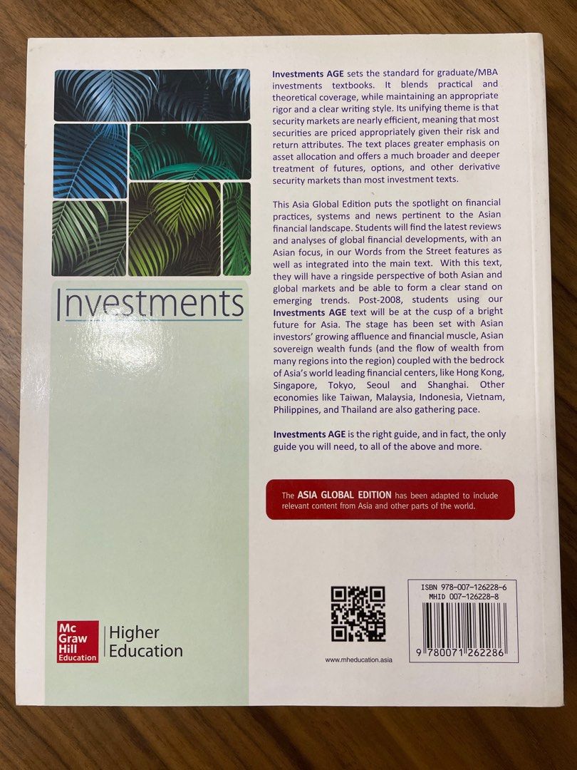 Investments (Asia Global Edition), Hobbies & Toys, Books & Magazines