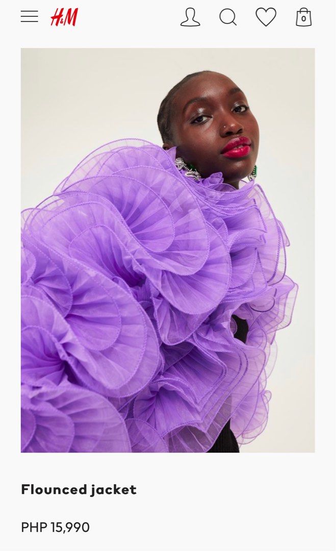 H&m purple jacket clearance