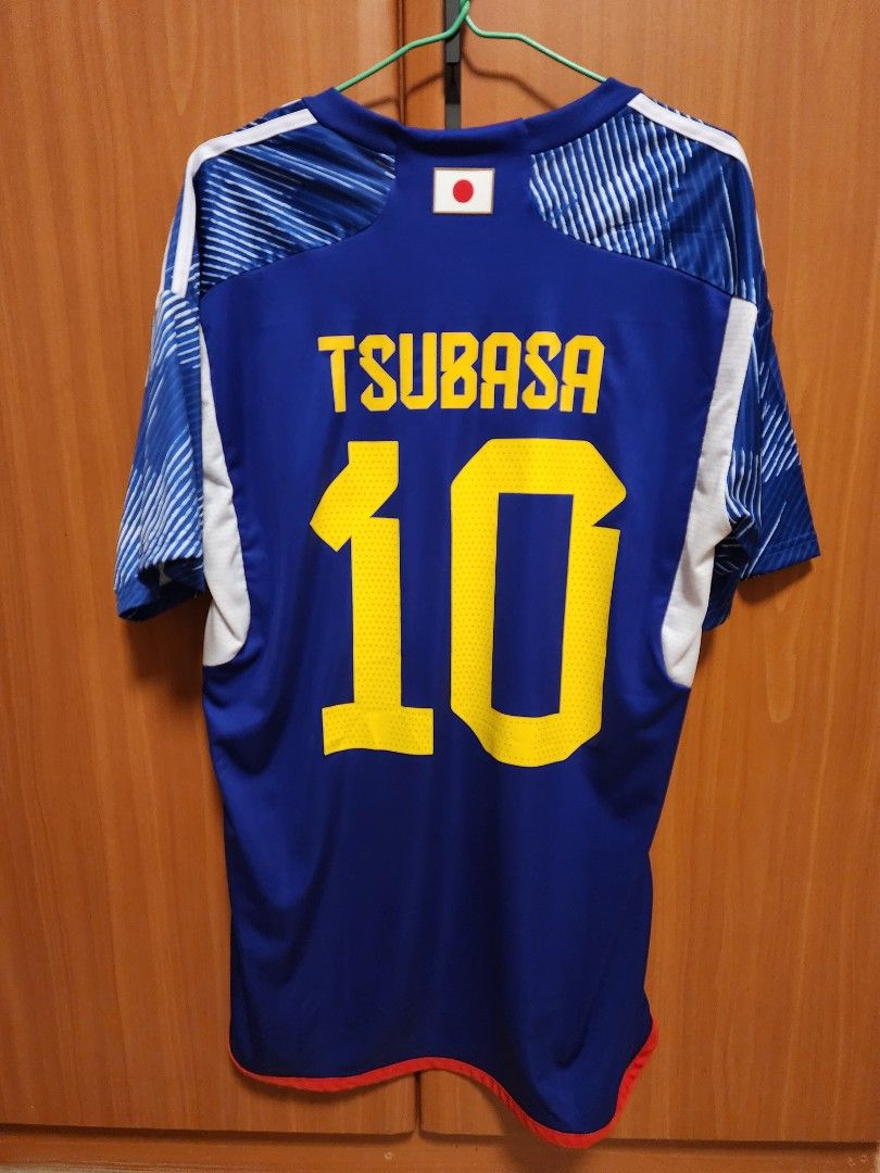 Japan world cup jersey Tsubasa, Men's Fashion, Activewear on Carousell