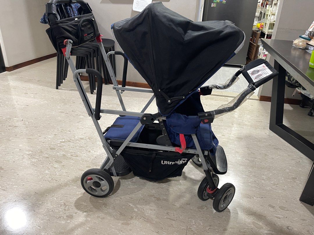 Joovy double stroller blue online