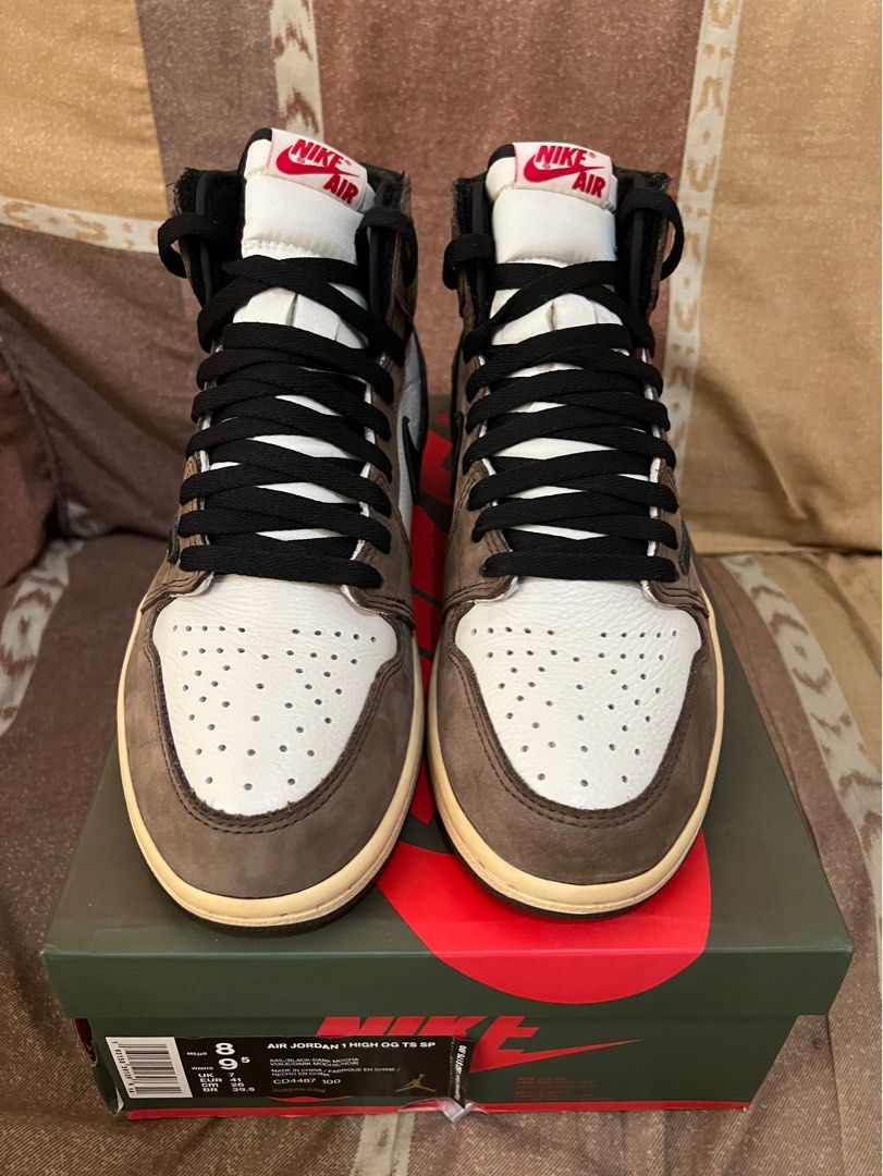 Air Jordan 1 Retro High Travis Scott Nike CD4487-100 Mocha 100% Authentic 