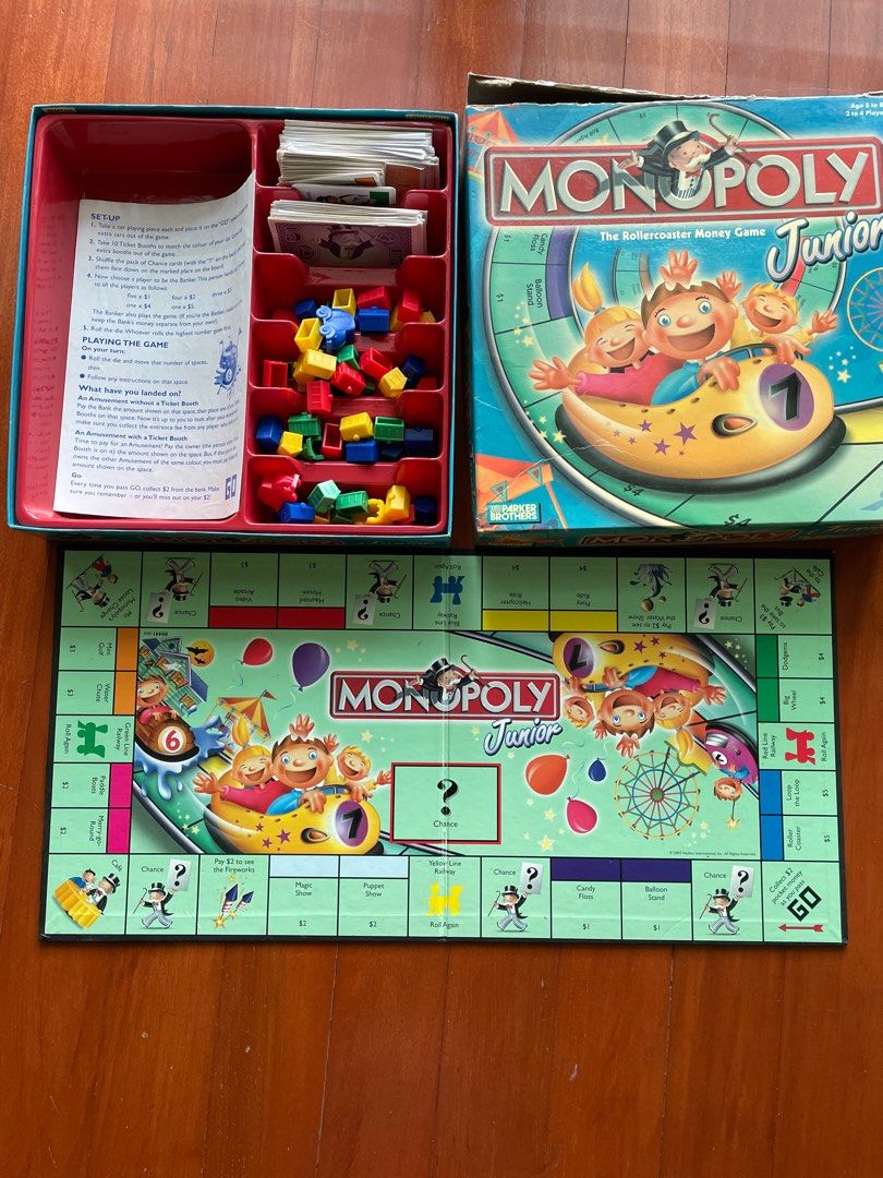 Junior Board Games scrabble/ monopoly / picture dictionary / game of