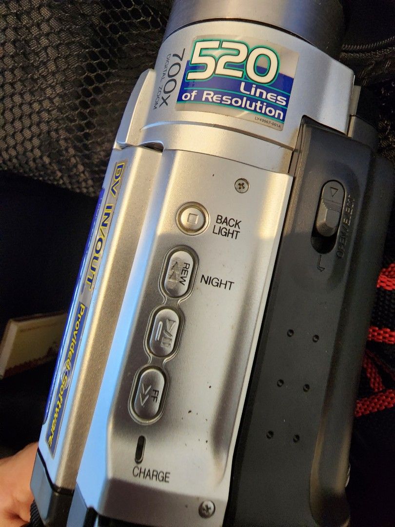 JVC video camera vintage cassette recorder, Photography, Video Cameras on Carousell