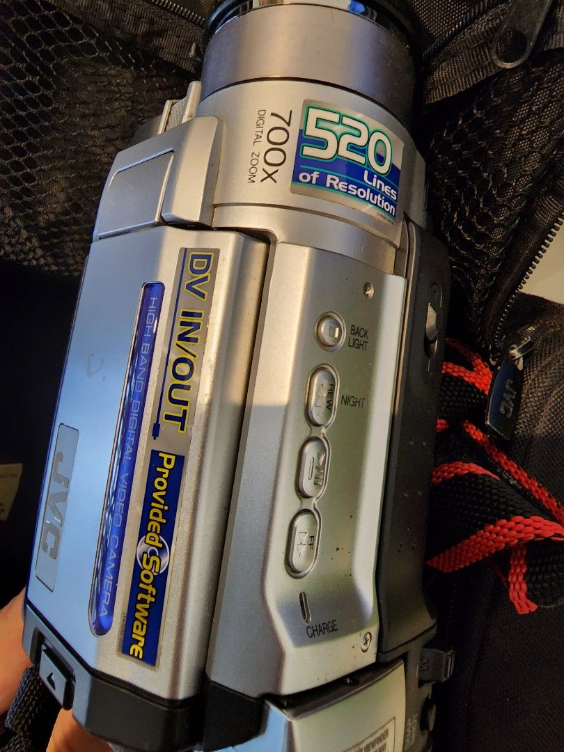 JVC video camera vintage cassette recorder, Photography, Video Cameras on Carousell