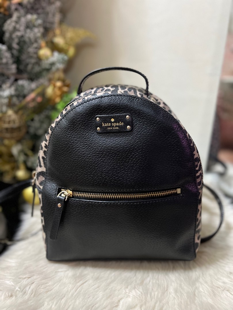 Kate spade cheetah backpack store