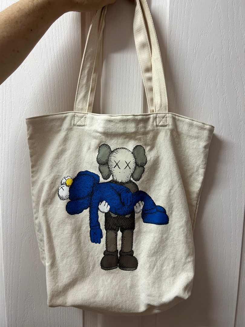 Kaws Tote Bag, Women's Fashion, Bags & Wallets, Tote Bags on Carousell