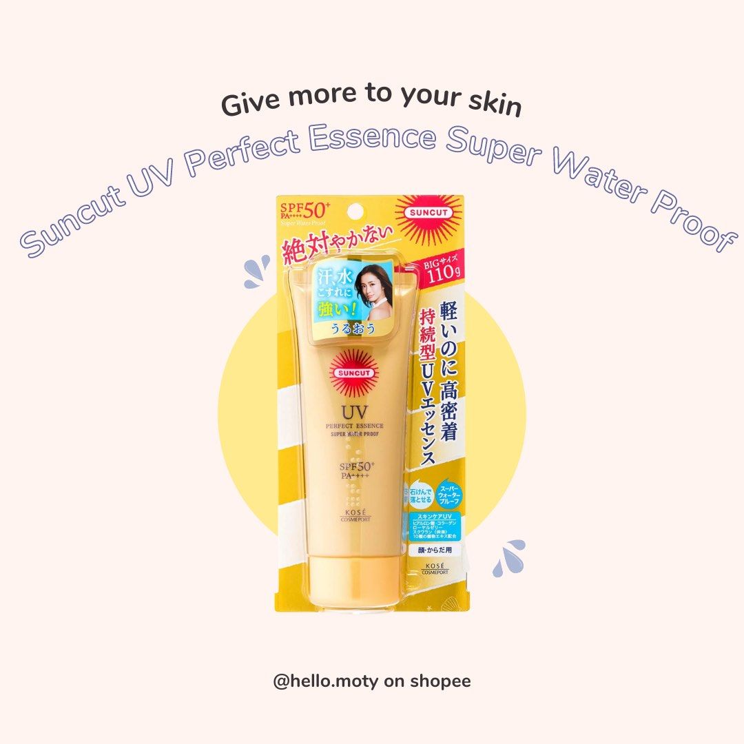 Kose Suncut UV Perfect Essence Super Water Proof SPF 50+ PA++++ 110g
