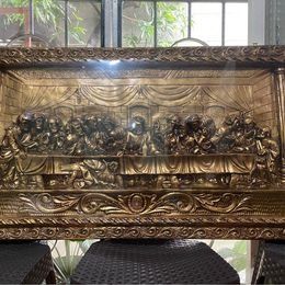 LAST SUPPER WALL DECOR(Wooden Engraved 25 in X46 in )