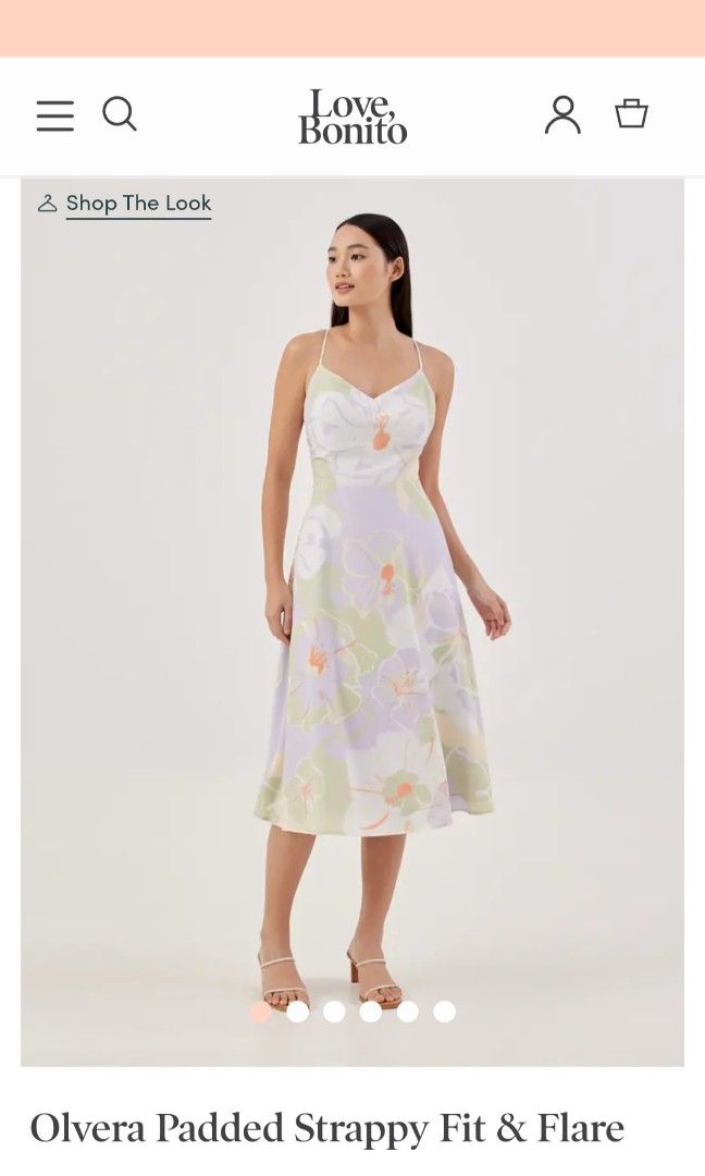 Strappy fit best sale and flare dress
