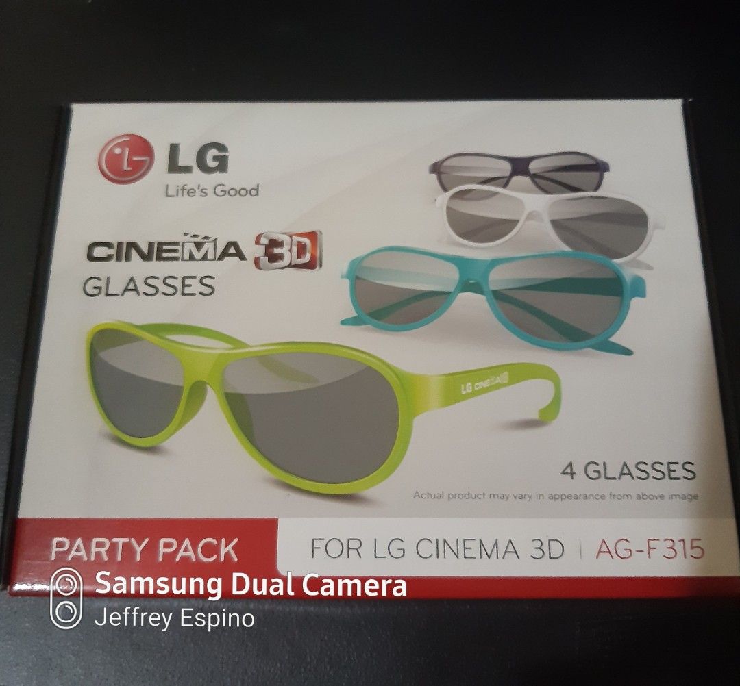 LG Cinema 3D Glasses Party Pack ( 4 pcs ) (Category: Luxury Accessories) located in Quezon City. Submitted by jeffreyespino (Listing ID 1200945439, Image 1). Description: All original We accept cash, GCash 09152688298, Maya 09989968742, BPI, BDO, LBC, Cebuana Lhuiler, MLhuiler and Palawan Express payments. For faster transaction sms us thru 09989968742 Deliver / pick up thru Grab, Lalamove, Borzo, Toktok etc. Shipping via JRS Express or LBC (deli