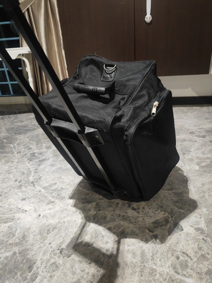 Canvas suitcase with sales wheels
