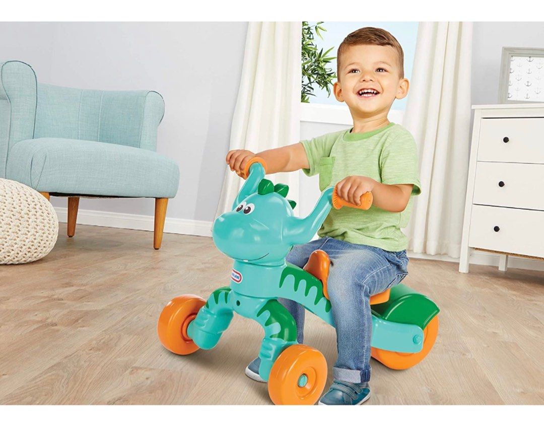 Little Tikes Go and Grow Dino Indoor Outdoor Ride On Toy Trike for