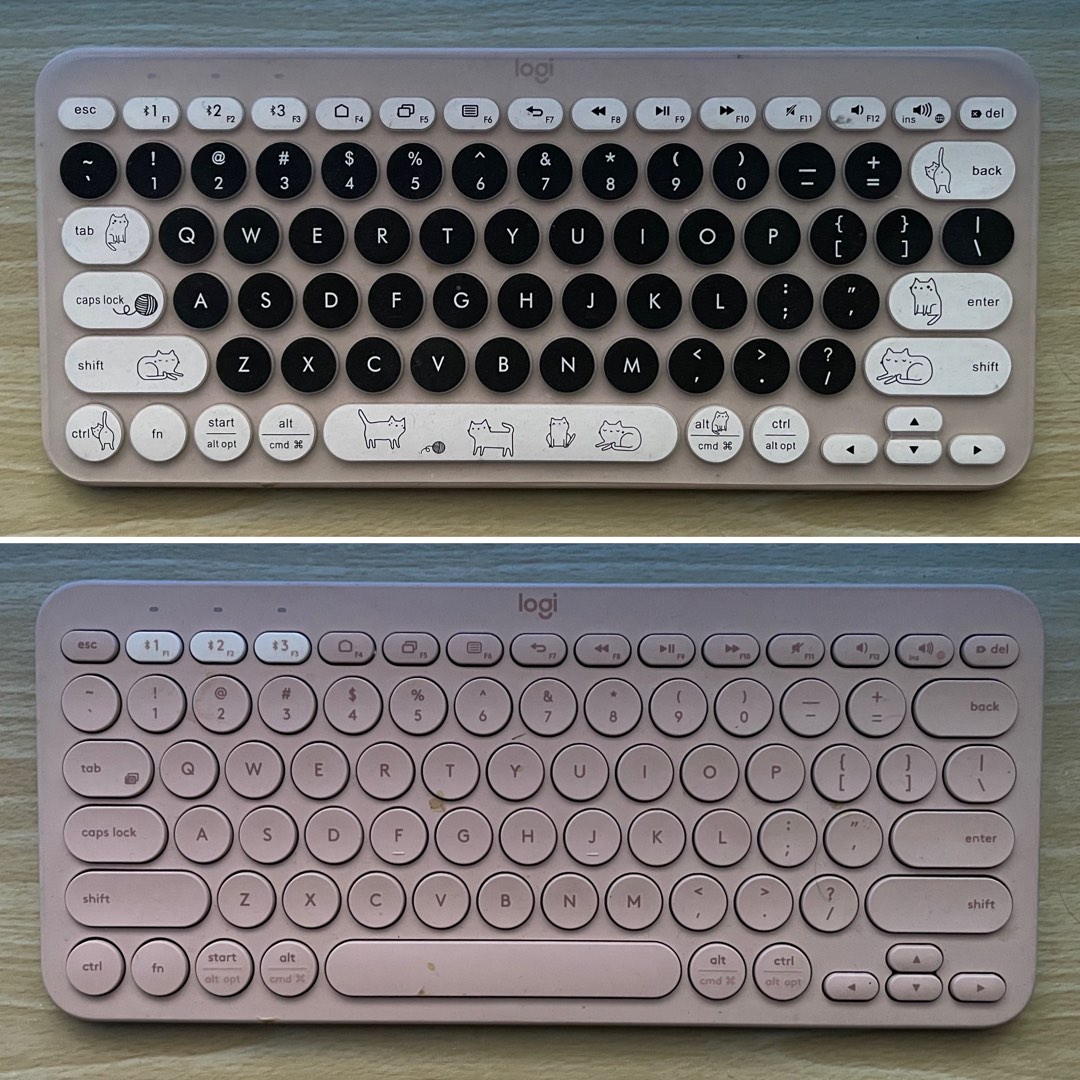 Logitech K380 (Pink) Bluetooth Keyboard with Free Silicone Cover