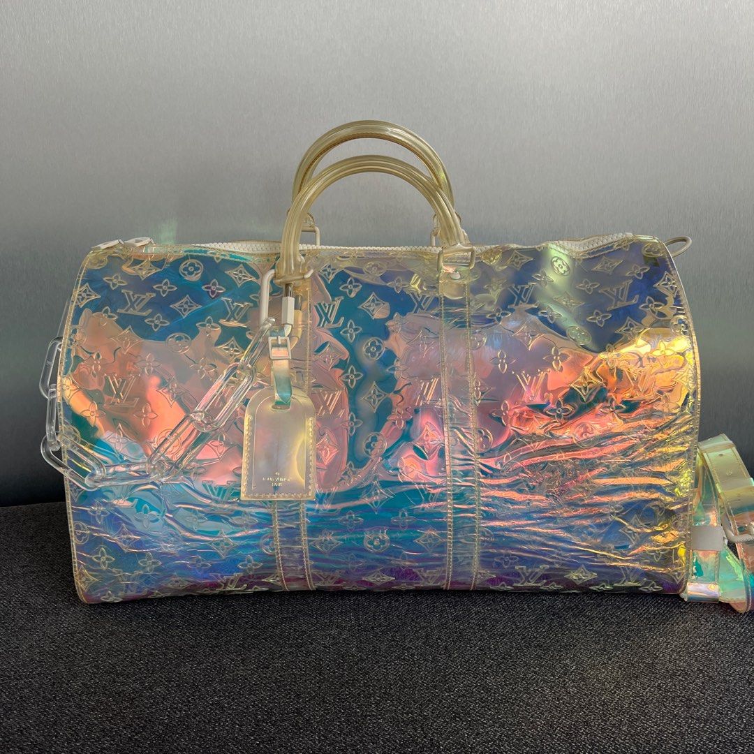 Louis Vuitton Prism Keepall Monogram Bandouliere 50 Iridescent, Luxury, Bags  & Wallets on Carousell