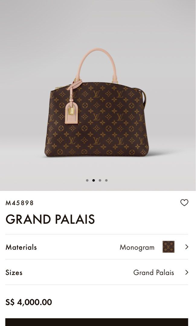 Grand Palais Tote Bag Monogram Canvas - Handbags M45898