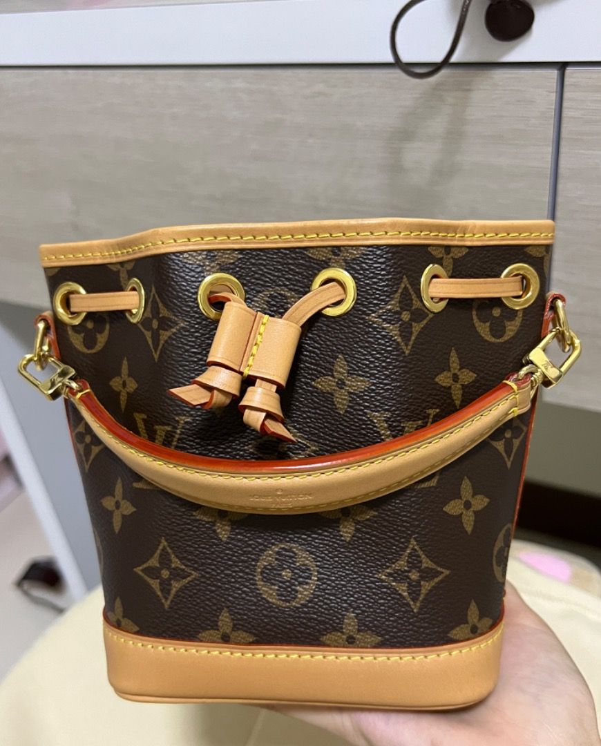 RTP: $2810) RARE!! LOUIS VUITTON NANO NOE MONOGRAM JACQUARD DENIM