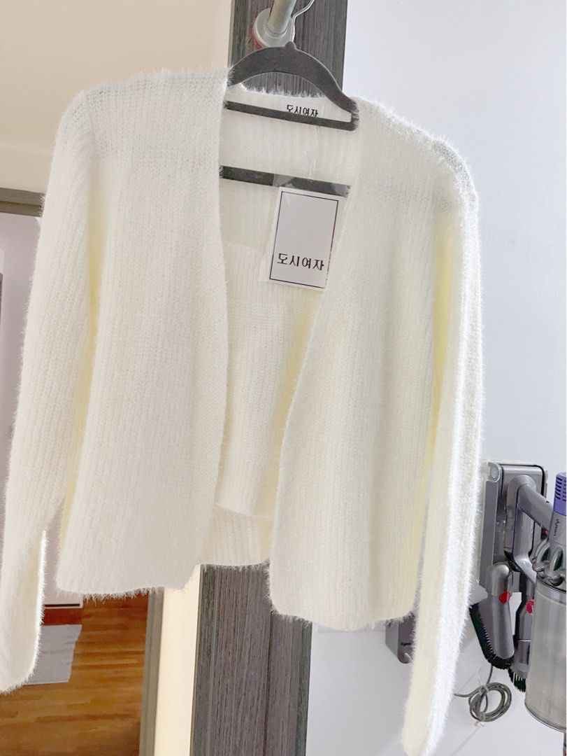 Girls sales fuzzy cardigan