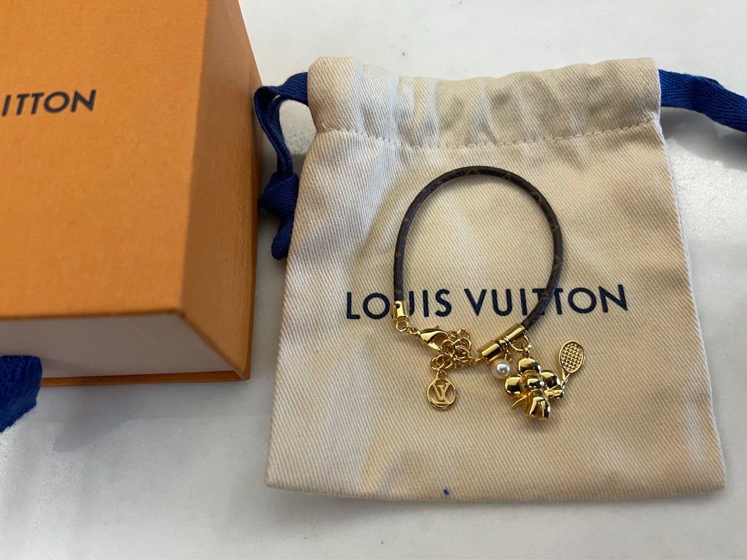 Louis Vuitton M8087Z Vivienne on The Court Bracelet, Gold, One Size
