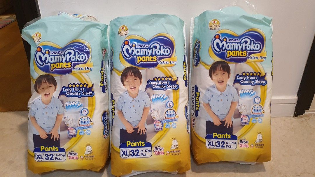 Mamy Poko Diaper Pants XL, Babies & Kids, Bathing & Changing, Diapers
