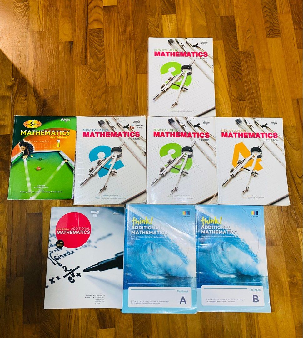 Textbook Math Brand MATH TEXTBOOKS A MATH E MATH SECONDARY 1 SECONDARY 2 SECONDARY 3 ...