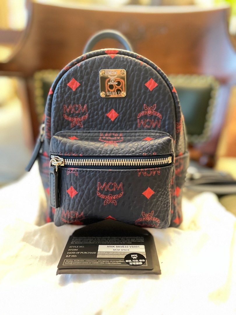 MCM mini backpack, Luxury, Bags & Wallets on Carousell