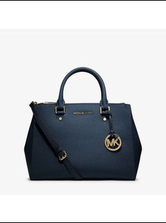 Michael Kors Navy Sutton Satchel/Bag