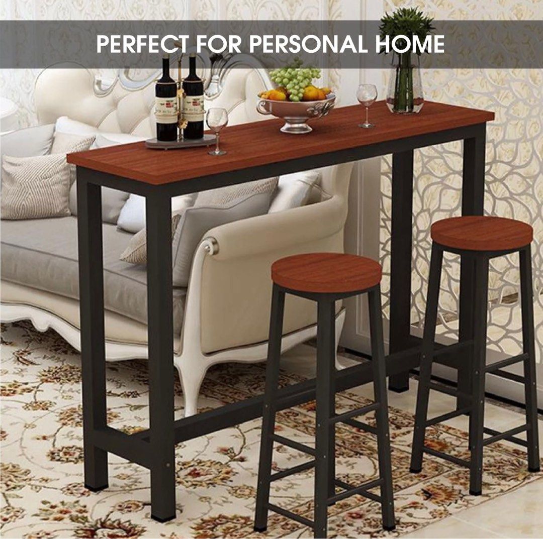 Mini Bar Table and Chairs Set (1 table, 2 stool) Brand new, Furniture