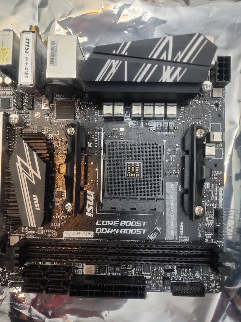 MSI B450i ITX Gaming Plus Max Wifi ITX Motherboard AM4 Ryzen SFF Gaming ...