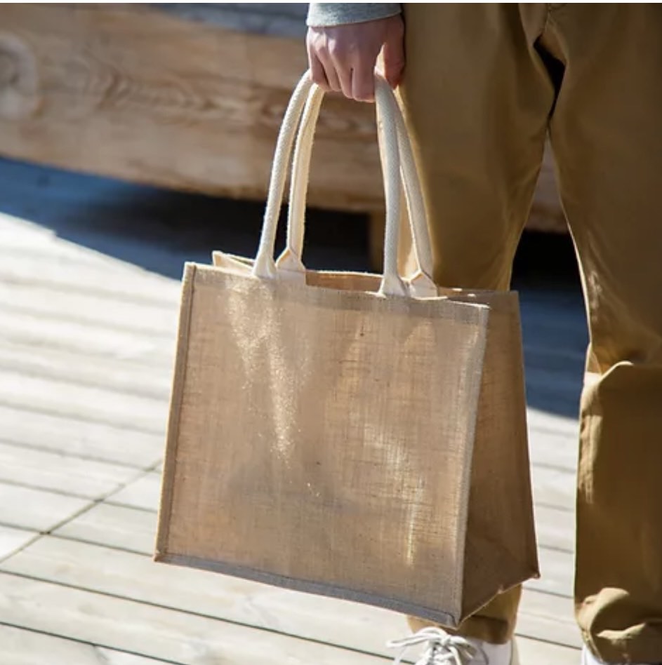 MUJI Jute Reusable bag #Muji #JuteBag, Women's Fashion, Bags & Wallets ...