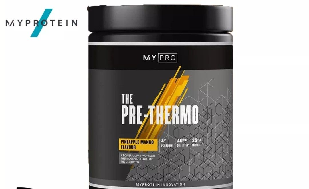 Myprotein Pre workout The PreThermo, Health & Nutrition, Health