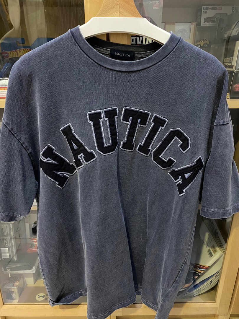 NAUTICA ( JAPAN ) Pigment Dyed Arch Logo S/S Tee “TOO HEAVY 