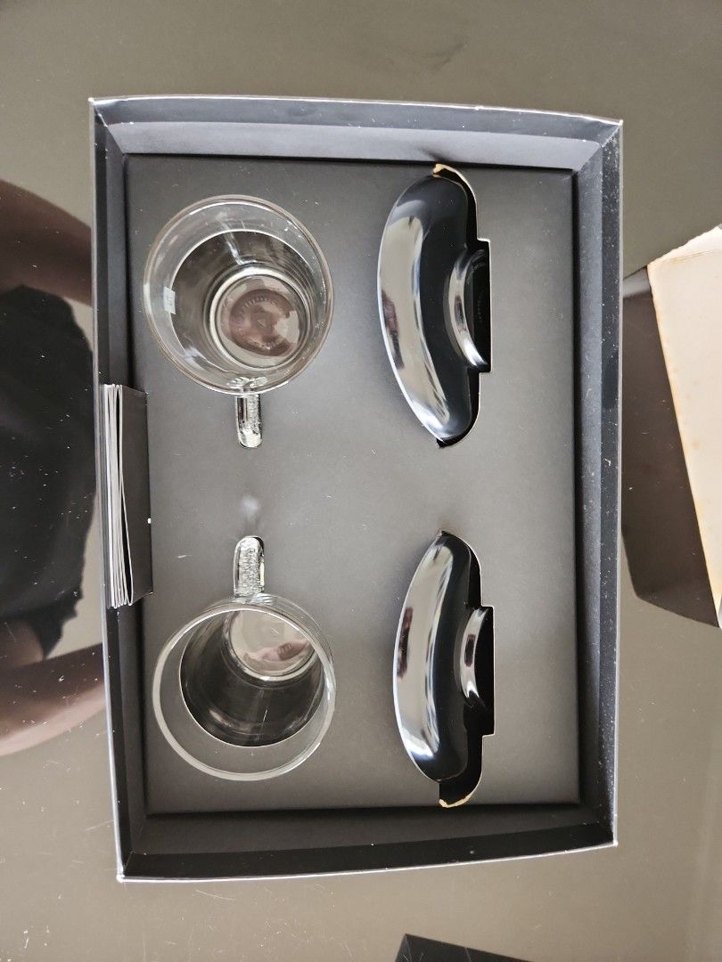 Nespresso Pure Collection Lungo Glasses, Furniture & Home Living, Kitchenware & Tableware