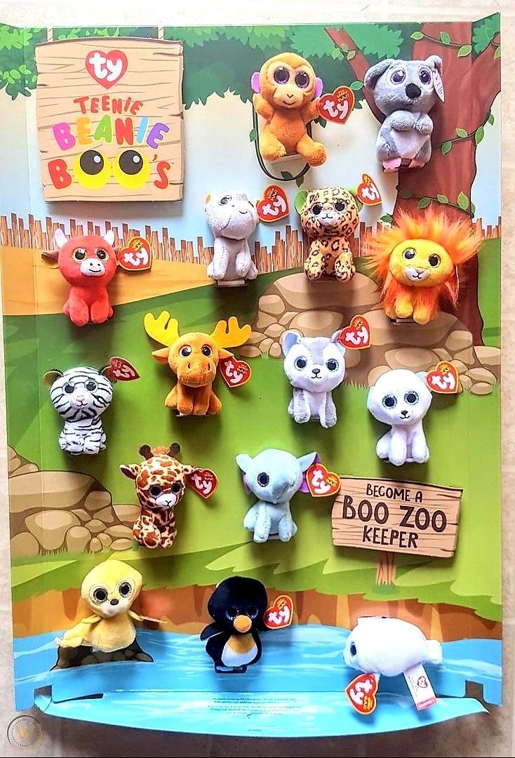 New Sealed McDonald s TY Teenie Beanie Boos A Boo Zoo Keeper