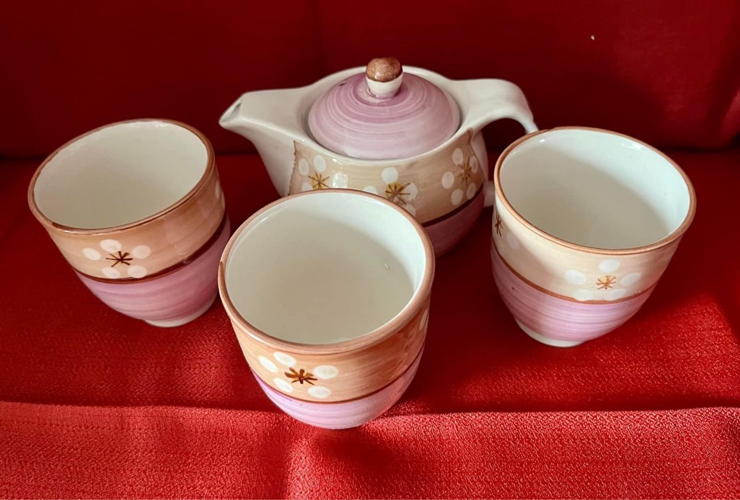 NEW Japanese Hand Painted Tea Set, Furniture & Home Living, Kitchenware