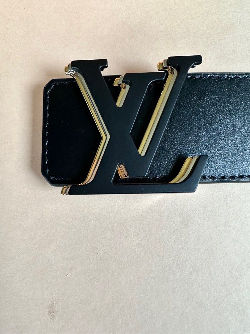 LV Broken 40mm Reversible Belt Monogram Eclipse Canvas