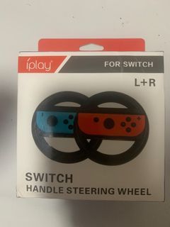 Nintendo Switch Steering Wheel 2 wheels in one pack blue and red