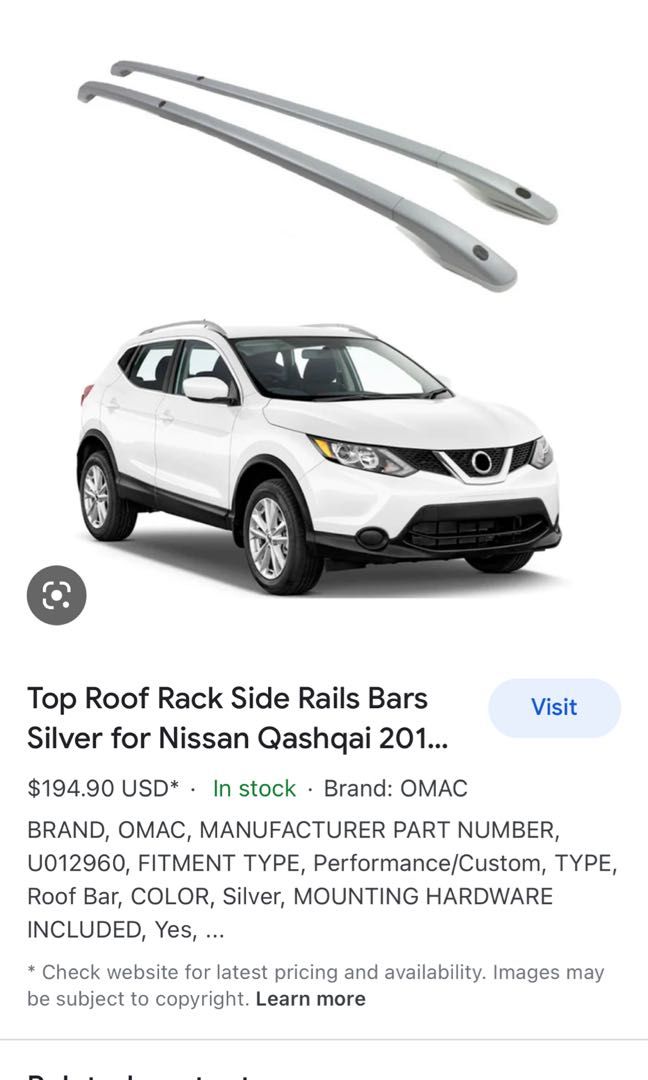Nissan shop qashqai accessories