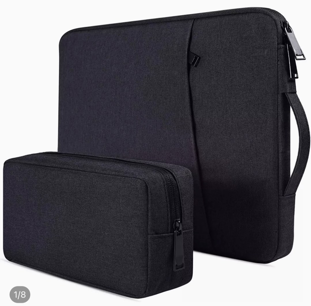 Nylon 15-16 inch laptop sleeve with handle and tech bag, Computers ...