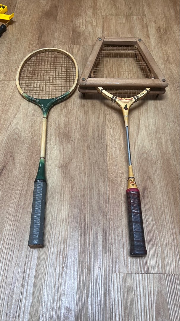 Old Badminton Rackets for Display, Sports Equipment, Sports & Games