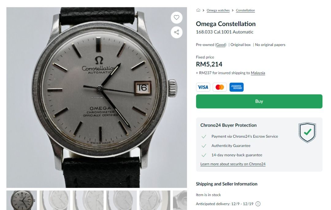 Omega cal deals 1001